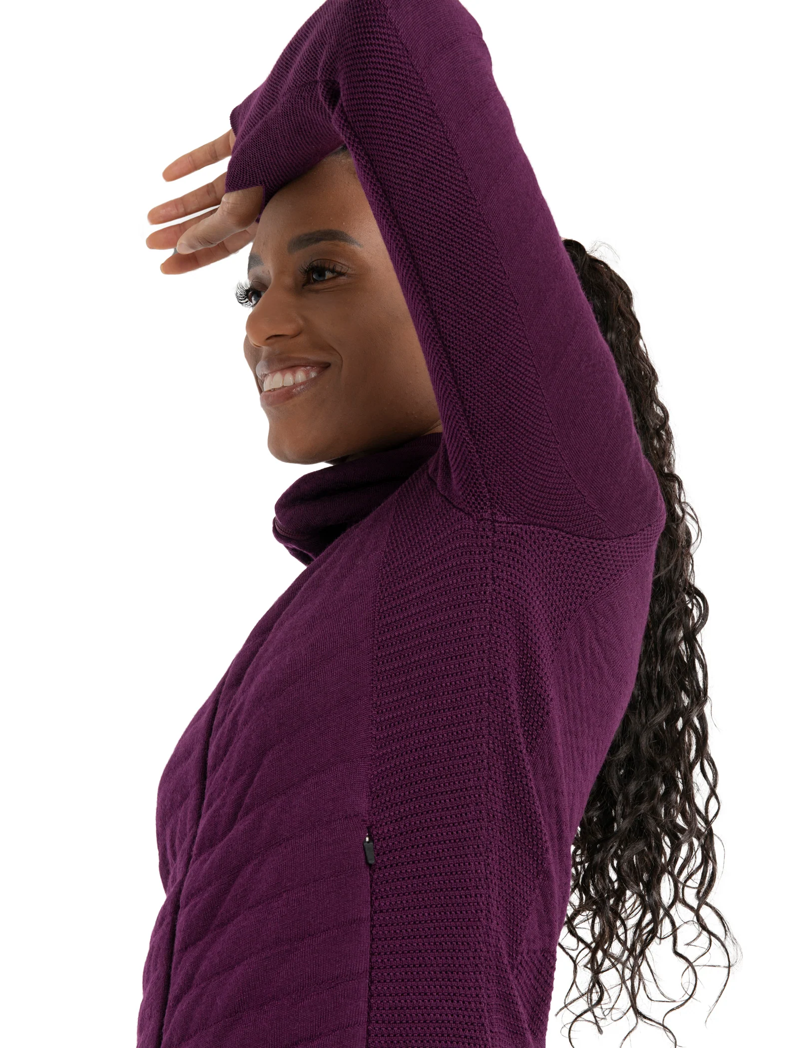 Women's ZoneKnit™ Merino Explore Long Sleeve Zip Hoodie - Image 4